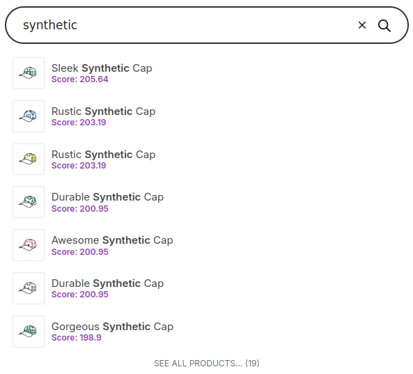 Print scores in the FiboSearch autocomplete